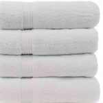 100% Cotton White Border Towel