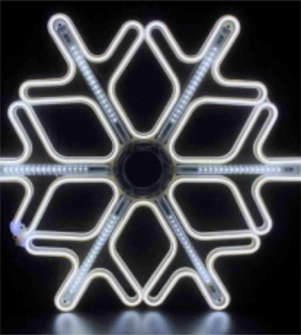 LED 2D Flashing Snowflake