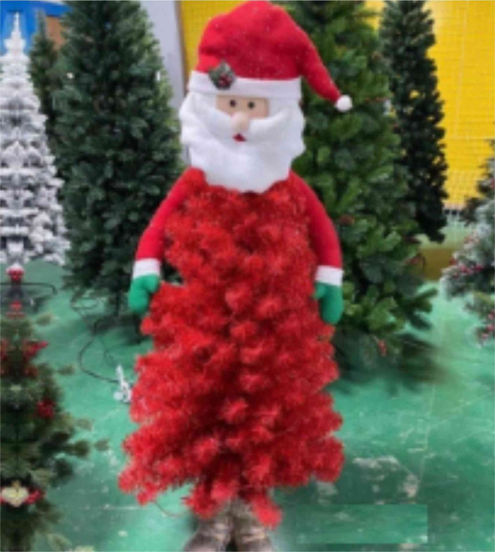 PVC Red Santa Tree With Boot