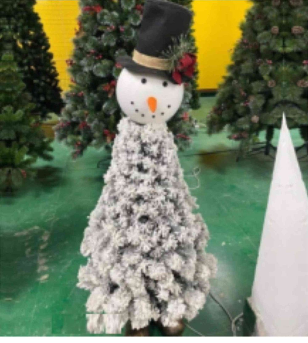 PVC Snowman Tree With Boot